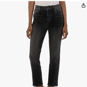 Kut from the Kloth Grey Elizabeth Fab Ab Ankle Straight Leg Jean